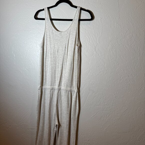 NWT MONROW Heather Gray Drawstring Tank Jumpsuit – Women’s Small - Picture 7 of 7